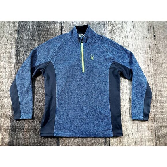 Spyder Other - Spyder Men's Outbound Sweater Sz XLarge XL Quarter Zip Pullover Blue